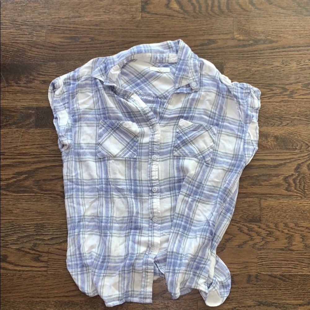 Plaid Button Down Top - image 1